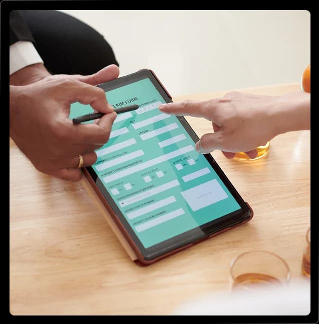 Tablet showing metrics from continuous discovery