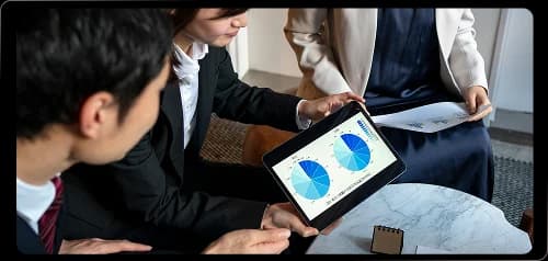 Dashboard visualizing behavioral analytics