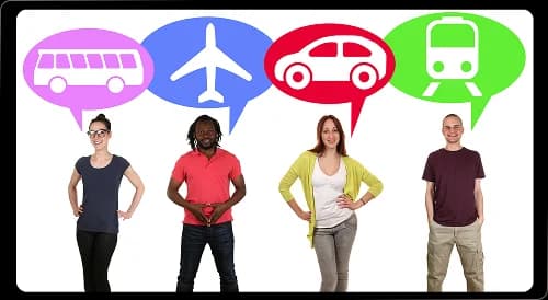 Person reviewing segmented journey maps