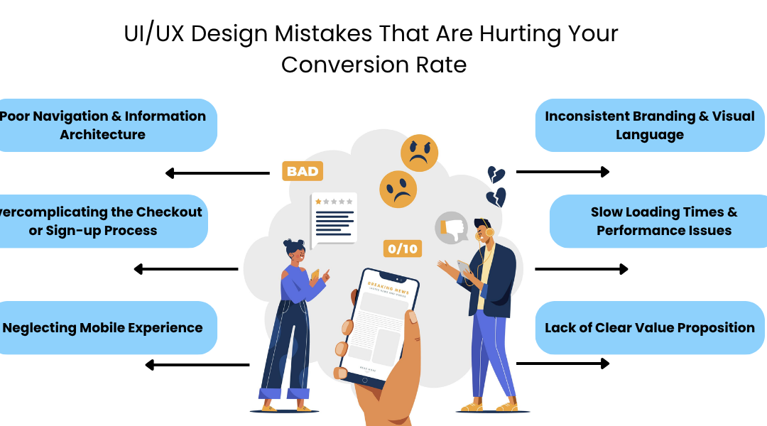 UI/UX Design Mistakes That Are Hurting Your Conversion Rate